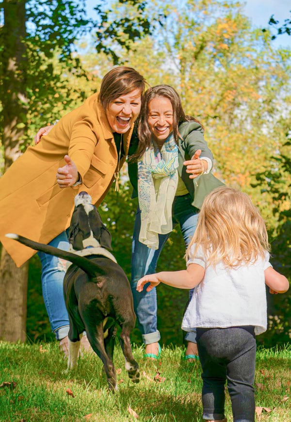 accompagnement famille chien