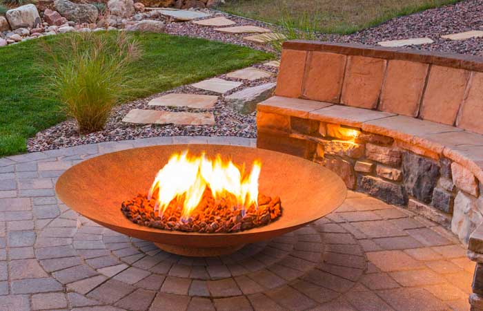 brasero corten