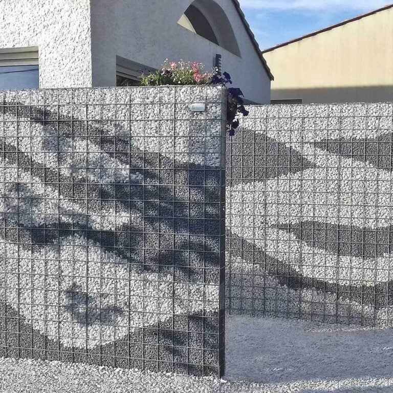 cloture gabion decor epaisseur 10cm maille fine