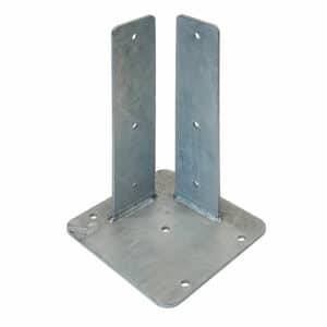 platine d'angle acier pour poteau sonopost bois