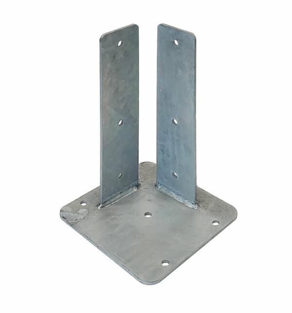 platine d'angle acier pour poteau sonopost bois