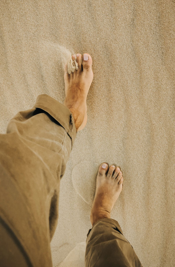 sable pieds